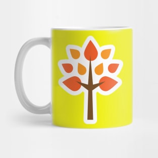 Cool graphic color tree plant print t-shirt Mug